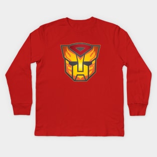 Transformers Hot Rod / Rodimus Prime G1 Autobot Logo Symbol Kids Long Sleeve T-Shirt